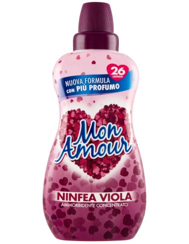 mon amour ammorbidente concentrato 26 lavaggi 650ml - ninfea viola: tuttocasashop.it: prodotti per bucato e tessuti