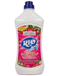 rio bumbum plus+ detergente pavimenti - 1 litro - frutti di bosco: tuttocasashop.it: pulizia e cura della casa