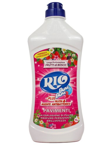 rio bumbum plus+ detergente pavimenti - 1 litro - frutti di bosco: tuttocasashop.it: pulizia e cura della casa
