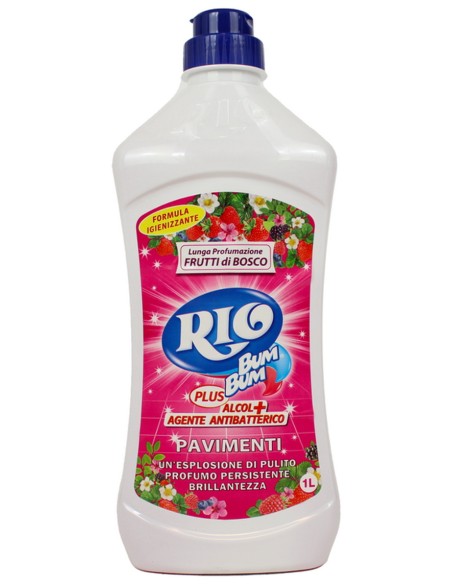 rio bumbum plus+ detergente pavimenti - 1 litro - frutti di bosco: tuttocasashop.it: pulizia e cura della casa