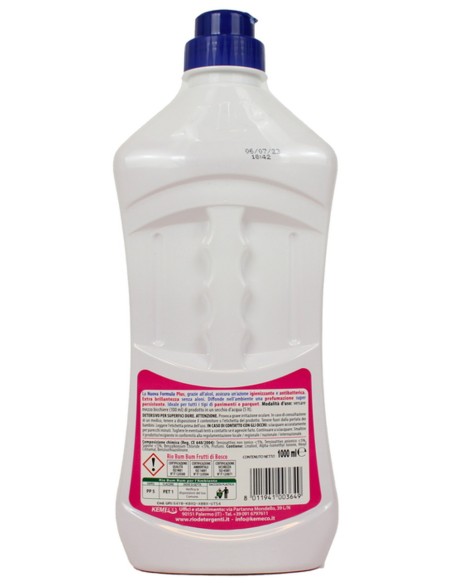 rio bumbum plus+ detergente pavimenti - 1 litro - frutti di bosco: tuttocasashop.it: pulizia e cura della casa