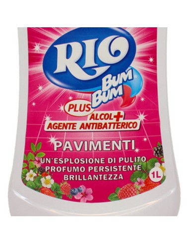 rio bumbum plus+ detergente pavimenti - 1 litro - frutti di bosco: tuttocasashop.it: pulizia e cura della casa