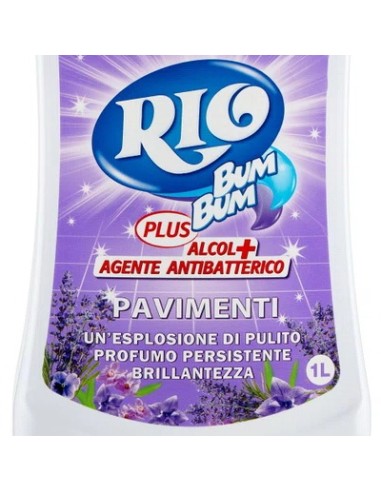 rio bumbum plus+ detergente pavimenti - 1 litro - lavanda: tuttocasashop.it: pulizia e cura della casa
