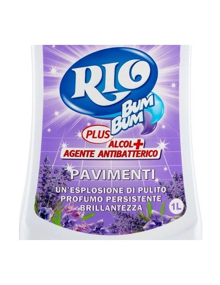 rio bumbum plus+ detergente pavimenti - 1 litro - lavanda: tuttocasashop.it: pulizia e cura della casa