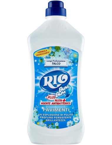 rio bumbum plus+ detergente pavimenti - 1 litro - talco: tuttocasashop.it: pulizia e cura della casa