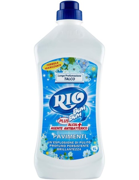 rio bumbum plus+ detergente pavimenti - 1 litro - talco: tuttocasashop.it: pulizia e cura della casa