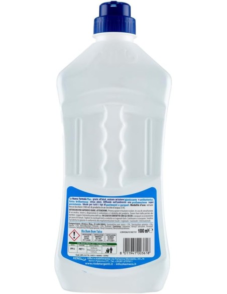 rio bumbum plus+ detergente pavimenti - 1 litro - talco: tuttocasashop.it: pulizia e cura della casa