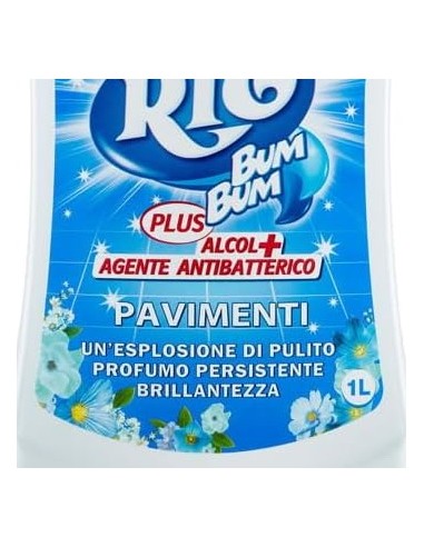 rio bumbum plus+ detergente pavimenti - 1 litro - talco: tuttocasashop.it: pulizia e cura della casa