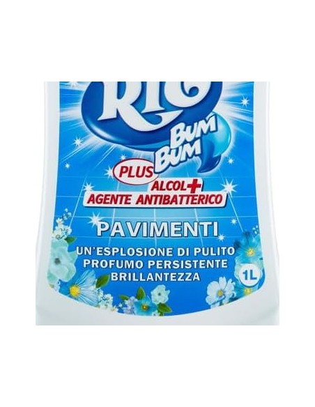 rio bumbum plus+ detergente pavimenti - 1 litro - talco: tuttocasashop.it: pulizia e cura della casa