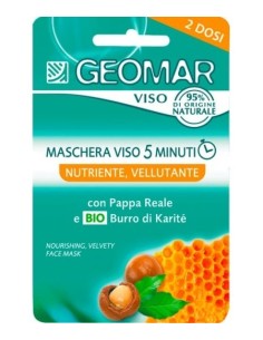 geomar maschera viso - 2 x 7.5ml - nutriente vellutante pappa reale e karite: tuttocasashop.it: igiene e cura della persona