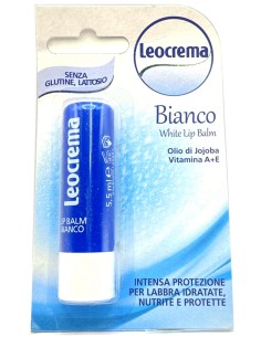 leocrema stick labbra 5.5ml - bianco - senza glutine lattosio parabeni: tuttocasashop.it: igiene e cura della persona
