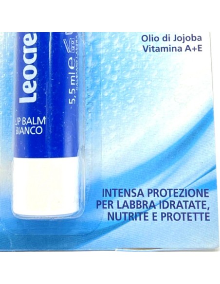 leocrema stick labbra 5.5ml - bianco - senza glutine lattosio parabeni: tuttocasashop.it: igiene e cura della persona