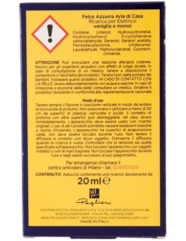 felce azzurra aria di casa ricarica per diffusore elettrico - vaniglia monoi: tuttocasashop.it: pulizia e cura della casa