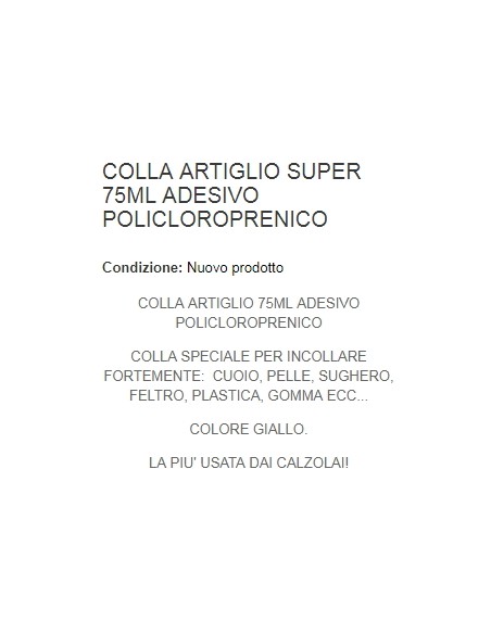 artiglio super 620 colla universale tubo 75g - legno cartone cuoio legno: tuttocasashop.it: altro - bazar