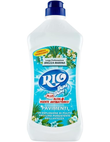 rio bumbum plus+ detergente pavimenti - 1 litro - brezza marina: tuttocasashop.it: pulizia e cura della casa