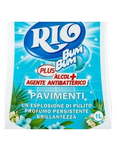 rio bumbum plus+ detergente pavimenti - 1 litro - brezza marina: tuttocasashop.it: pulizia e cura della casa