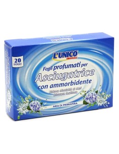 l'unico 20 fogli profumati per asciugatrice con ammorbidente - classico: tuttocasashop.it: prodotti per bucato e tessuti