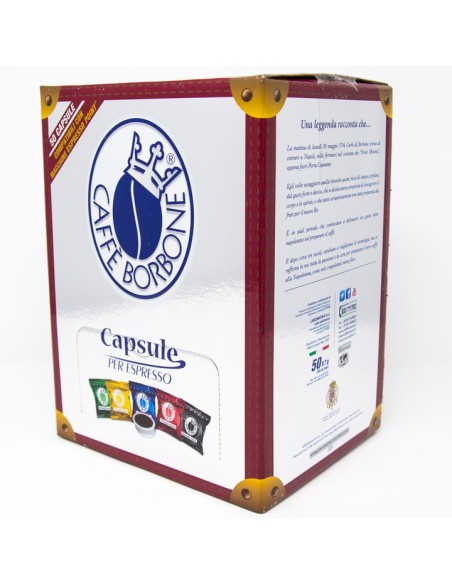 borbone caffe' 50 capsule - compatibili lavazza point - miscela rossa: tuttocasashop.it: altro - bazar
