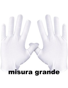 fatigati guanti in cotone bianchi - misura grande: tuttocasashop.it: pulizia e cura della casa