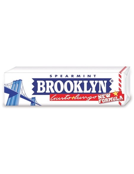 brooklyn gomme da masticare - 25 grammi - 9 gomme - spearmint gusto lungo: tuttocasashop.it: igiene e cura della persona