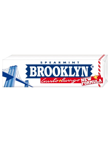 brooklyn gomme da masticare - 25 grammi - 9 gomme - spearmint gusto lungo: tuttocasashop.it: igiene e cura della persona