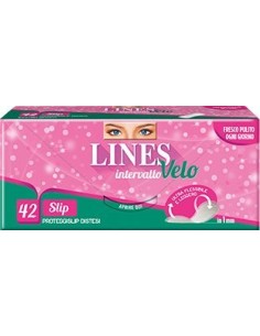 lines intervallo velo proteggislip distesi - 42 pezzi - salvaslip: tuttocasashop.it: igiene e cura della persona