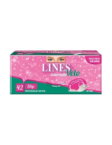 lines intervallo velo proteggislip distesi - 42 pezzi - salvaslip: tuttocasashop.it: igiene e cura della persona