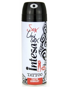 intesa sex unisex deodorante spray 125ml - 24h - tattoo: tuttocasashop.it: igiene e cura della persona