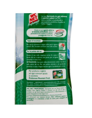 wc net detergente per wc 700ml - profumoso gel - profumazioni assortite: tuttocasashop.it: pulizia e cura della casa