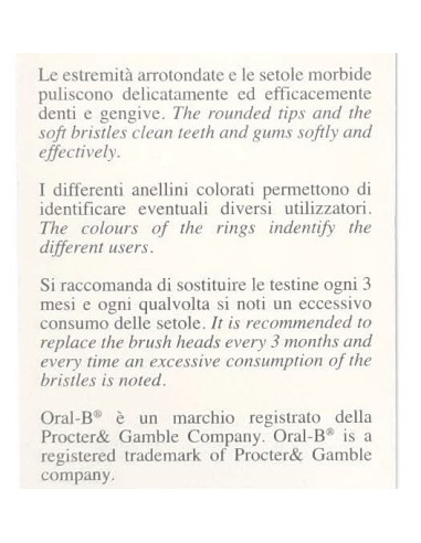 pasta del capitano - 4 testine ricambio per spazzolino elettrico - inn-90801: tuttocasashop.it: igiene e cura della persona
