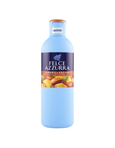 felce azzurra bagnoschiuma 650ml - ambra & argan - essenza di nutrimento: tuttocasashop.it: igiene e cura della persona
