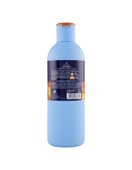felce azzurra bagnoschiuma 650ml - ambra & argan - essenza di nutrimento: tuttocasashop.it: igiene e cura della persona