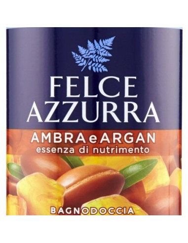 felce azzurra bagnoschiuma 650ml - ambra & argan - essenza di nutrimento: tuttocasashop.it: igiene e cura della persona