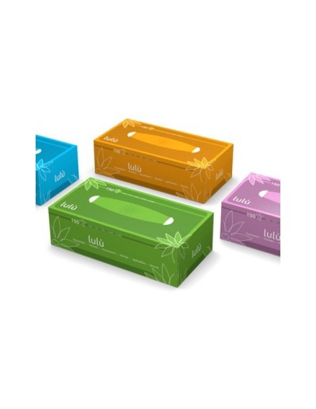 lulu' veline - 150 fazzolettini di carta - pratico box dispenser colorato: tuttocasashop.it: carta & monouso
