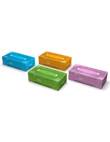lulu' veline - 150 fazzolettini di carta - pratico box dispenser colorato: tuttocasashop.it: carta & monouso