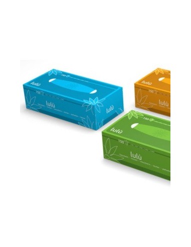 lulu' veline - 150 fazzolettini di carta - pratico box dispenser colorato: tuttocasashop.it: carta & monouso