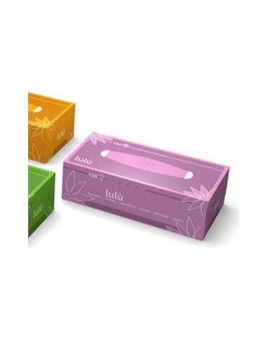 lulu' veline - 150 fazzolettini di carta - pratico box dispenser colorato: tuttocasashop.it: carta & monouso