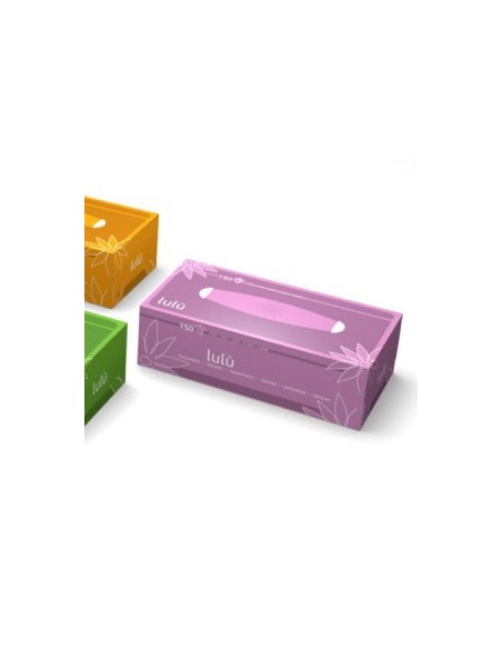 lulu' veline - 150 fazzolettini di carta - pratico box dispenser colorato: tuttocasashop.it: carta & monouso