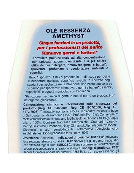 ole' oies ressenza deodorante multiuso igienizzante 750ml - luxury amethyst: tuttocasashop.it: pulizia e cura della casa