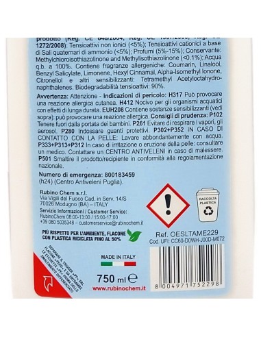 ole' oies ressenza deodorante multiuso igienizzante 750ml - luxury amethyst: tuttocasashop.it: pulizia e cura della casa