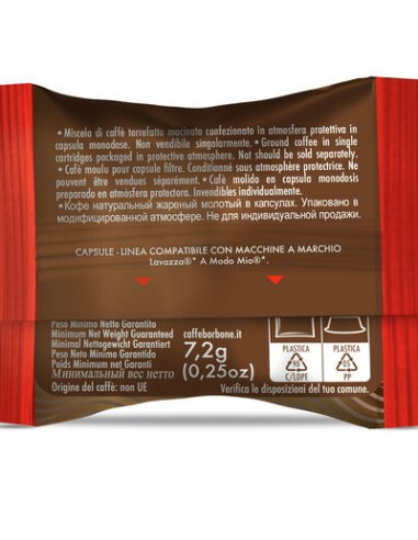 borbone don carlo caffe' 50 capsule compatibili a modo mio - miscela rossa: tuttocasashop.it: altro - bazar