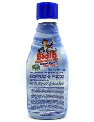 biola' essenzassoluta ammorbidente igienizzante - 300ml - felce&peonia: tuttocasashop.it: prodotti per bucato e tessuti
