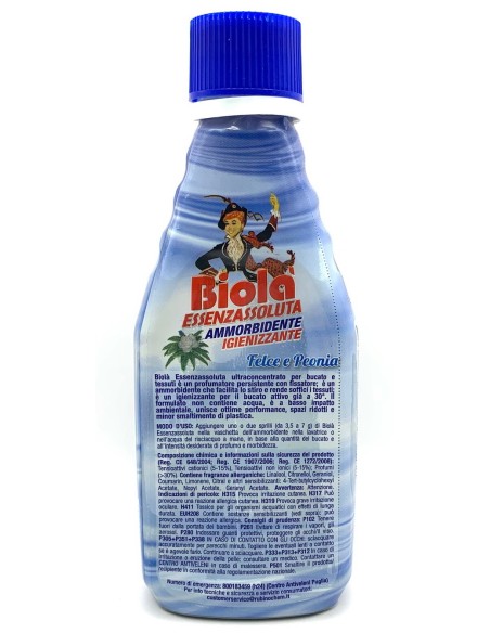 biola' essenzassoluta ammorbidente igienizzante - 300ml - felce&peonia: tuttocasashop.it: prodotti per bucato e tessuti