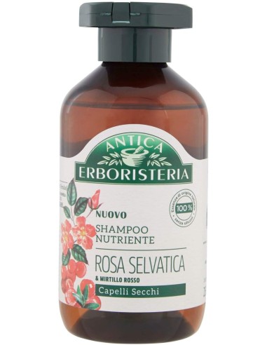 antica erboristeria shampoo 250ml - rosa e mirtillo rosso - capelli secchi: tuttocasashop.it: igiene e cura della persona