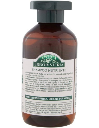 antica erboristeria shampoo 250ml - rosa e mirtillo rosso - capelli secchi: tuttocasashop.it: igiene e cura della persona