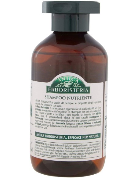 antica erboristeria shampoo 250ml - rosa e mirtillo rosso - capelli secchi: tuttocasashop.it: igiene e cura della persona