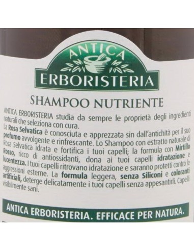 antica erboristeria shampoo 250ml - rosa e mirtillo rosso - capelli secchi: tuttocasashop.it: igiene e cura della persona