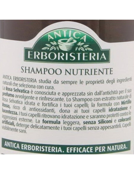 antica erboristeria shampoo 250ml - rosa e mirtillo rosso - capelli secchi: tuttocasashop.it: igiene e cura della persona