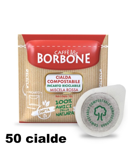 borbone caffe' espresso - 50 cialde ese 44mm - miscela rossa: tuttocasashop.it: altro - bazar