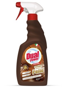 dual power pelle spray - 500ml - detergente specifico per superfici in pelle: tuttocasashop.it: pulizia e cura della casa